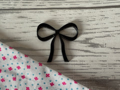 Personalised Mirrored acrylic AGE in words cake charm with BOW charm