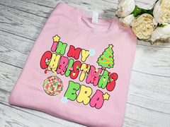 Custom Unisex Christmas jumper In my christmas era detail choice of colours