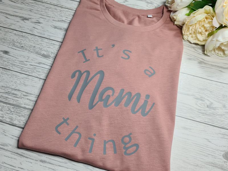 Personalised Women's Dusky pink It's a Mummy thing t-shirt any name