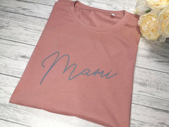 Personalised Women's Dusky pink t-shirt Any Name