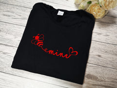 Custom Women's BLACK Valentine's t-shirt Bee mine