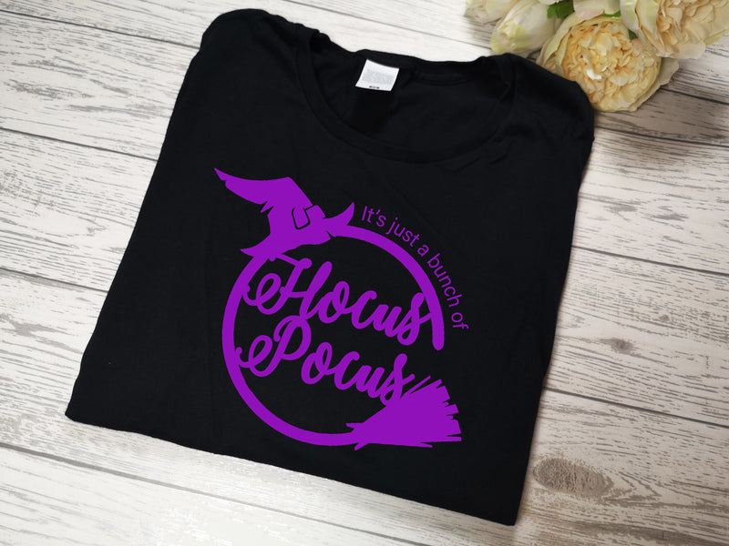 Custom BLACK Kids Halloween bunch of hocus pocus t-shirt