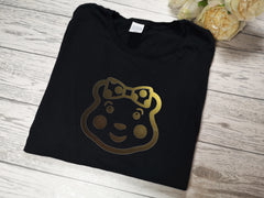 Custom Blush BLACK  t-shirt Pudsey children in need choice of colour for detail