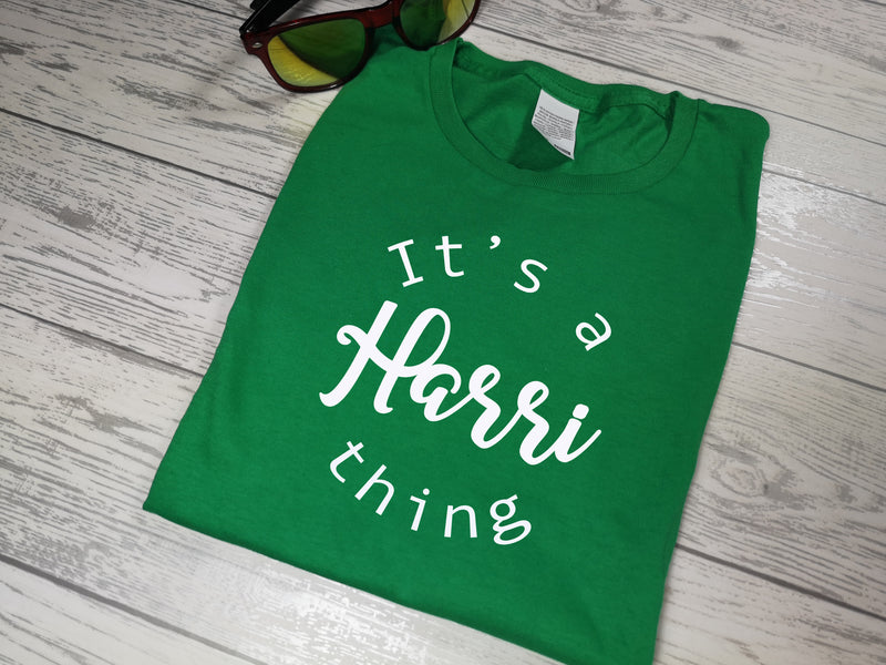 Personalised Kids GREEN It's a NAME thing custom t-shirt