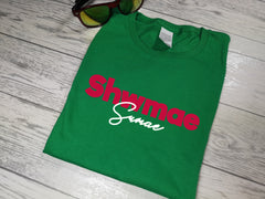 Custom Welsh Red Green or White Kids shwmae sumae t-shirt fancy