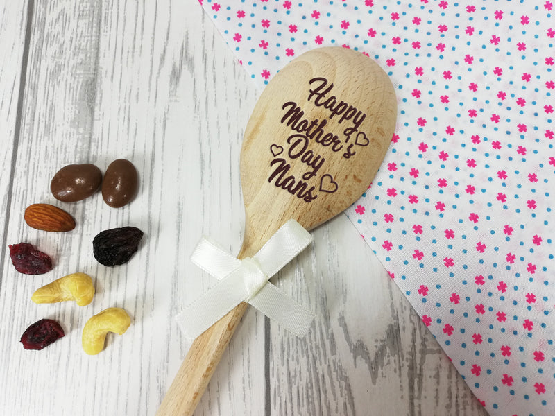 Personalised Engraved  Mother's day Wooden Spoon Any name