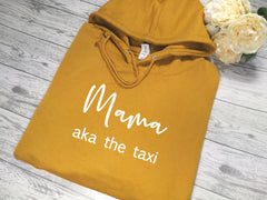 Personalised Women's Mustard hoodie with Name aka the boss