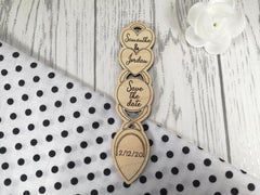 Personalised Engraved Wedding Save the date Love spoon